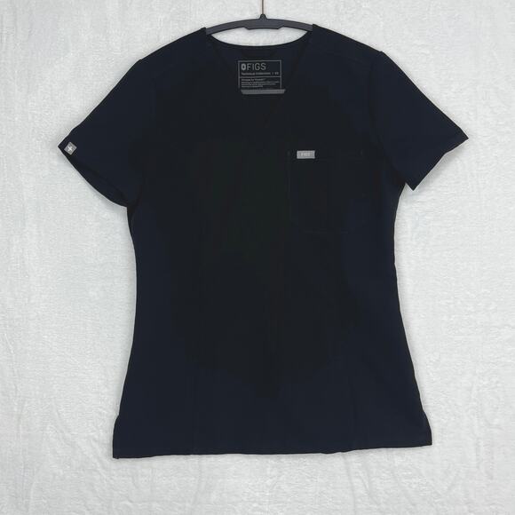 Figs Scrub Set Black Yola Skinny Pants XSP Catarina Top XSP Catarina Slim Top XS - Picture 4 of 16